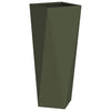 Vidaxl plantenbak olijf groen 30 x 30 x 75 cm staal