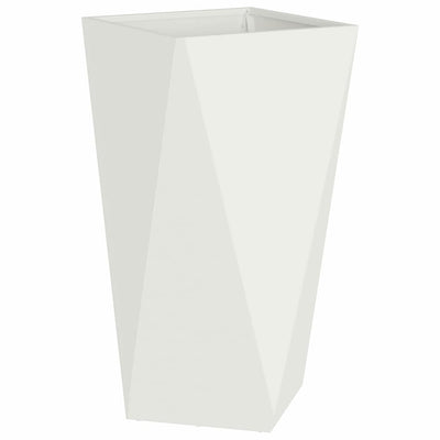 Vidaxl plantenbak wit 40 x 40 x 75 cm staal