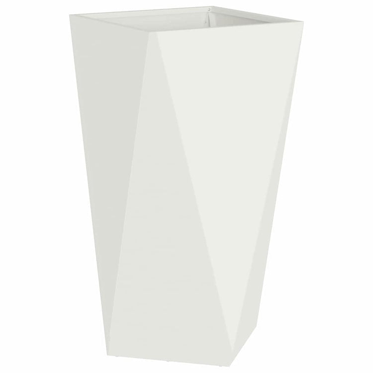 Vidaxl plantenbak wit 40 x 40 x 75 cm staal