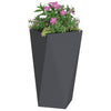 Vidaxl plantenbak 2 pcs antraciet 40 x 40 x 75 cm staal