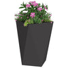 Vidaxl plantenbak zwart 50 x 50 x 75 cm staal