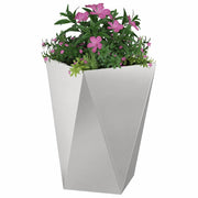 Vidaxl plantenbak 2 st zilver 50 x 50 x 75 cm roestvrij staal - afbeelding 3