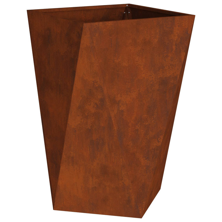 Vidaxl plantenbak roestig 50 x 50 x 75 cm weervast staal