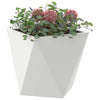 Vidaxl plantenbak 2 pcs wit 30 x 30 x 30 cm staal