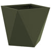 Vidaxl plantenbak olijf groen 30 x 30 x 30 cm staal