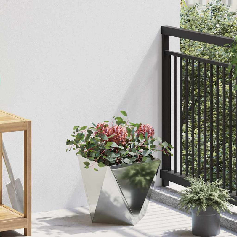 Vidaxl plantenbak zilver 30 x 30 x 30 cm gegalvaniseerd staal