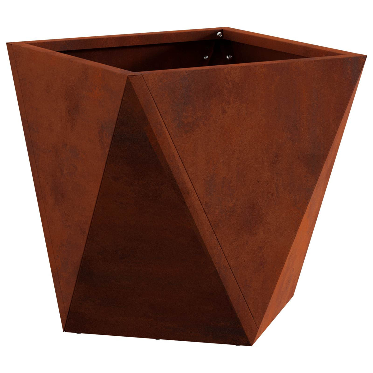 Vidaxl plantenbak roestig 30 x 30 x 30 cm weervast staal