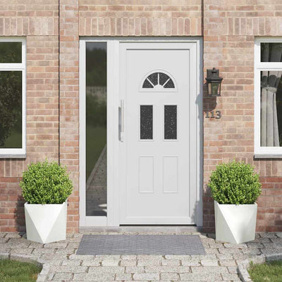 Vidaxl plantenbak 2 st wit 40 x 40 x 40 cm staal