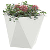 Vidaxl plantenbak 2 pcs wit 40 x 40 x 40 cm staal