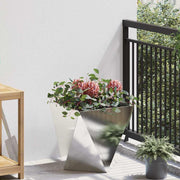 Vidaxl plantenbak zilver 40 x 40 x 40 cm roestvrij staal - afbeelding 1