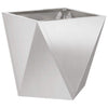 Vidaxl plantenbak zilver 40 x 40 x 40 cm roestvrij staal