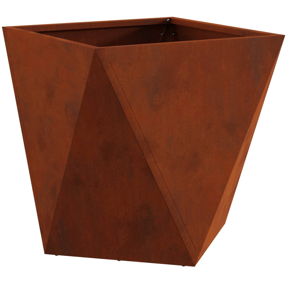 Vidaxl plantenbak roestig 40 x 40 x 40 cm weervast staal
