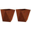 Vidaxl plantenbak 2 pcs roestig 40 x 40 x 40 cm cortenstaal