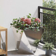 Vidaxl plantenbak zilver 50 x 50 x 50 cm roestvrij staal - afbeelding 1