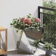 Vidaxl plantenbak zilver 50 x 50 x 50 cm gegalvaniseerd staal - afbeelding 1