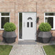Vidaxl plantenbak 2 st zwart 100 x 100 x 80 cm staal