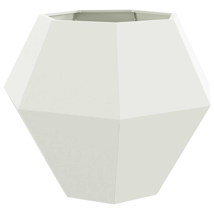 Vidaxl plantenbak wit 100 x 100 x 80 cm staal