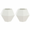 Vidaxl plantenbak 2 pcs wit 100 x 100 x 80 cm staal