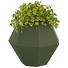 Vidaxl plantenbak 2 pcs olijf groen 75 x 75 x 60 cm staal