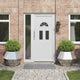 Vidaxl plantenbak 2 st zilver 75 x 75 x 60 cm gegalvaniseerd staal