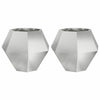 Vidaxl plantenbak 2 pcs zilver 75 x 75 x 60 cm gegalvaniseerd staal