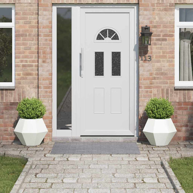 Vidaxl plantenbak 2 st wit 50 x 50 x 40 cm staal