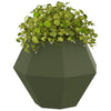 Vidaxl plantenbak olijf groen 50 x 50 x 40 cm staal