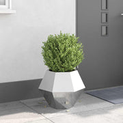 Vidaxl plantenbak zilver 50 x 50 x 40 cm roestvrij staal - afbeelding 1