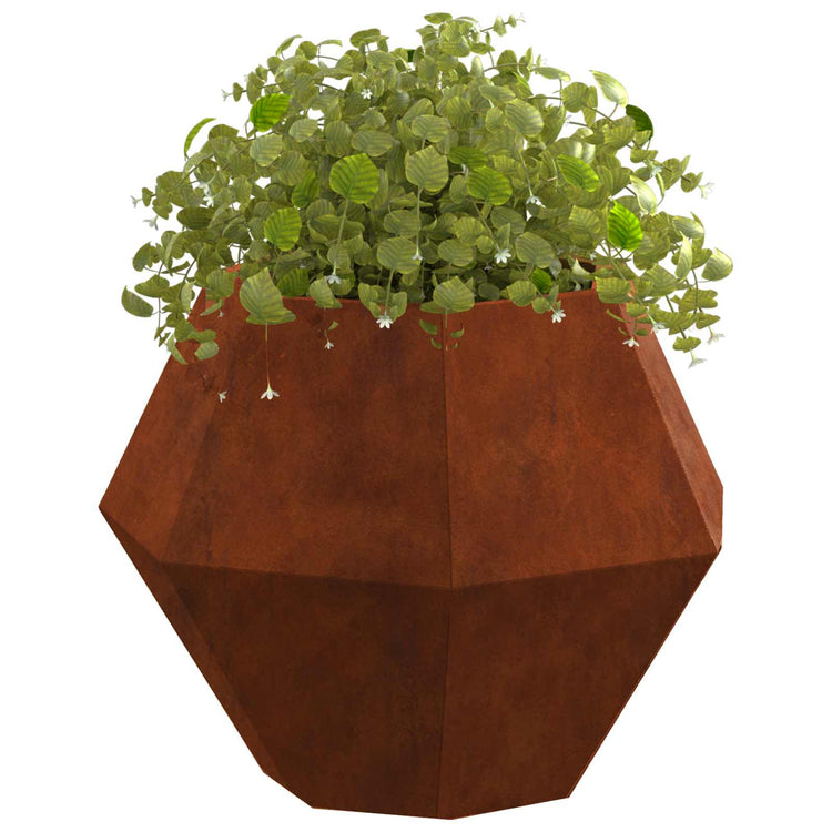 Vidaxl plantenbak roestkleurig 50 x 50 x 40 cm weervast staal