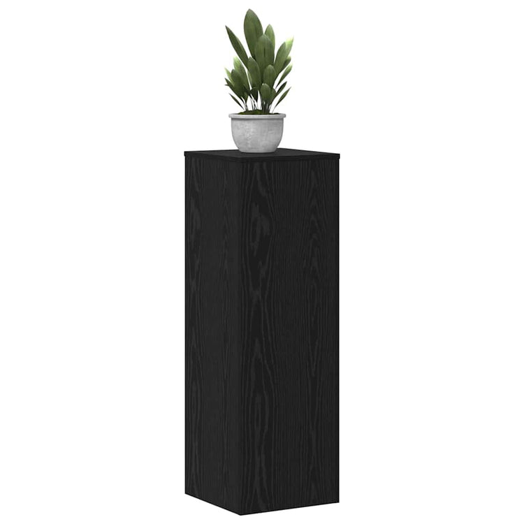 Vidaxl plantenstandaard 2 pcs zwart eiken 33 x 33 x 100 cm