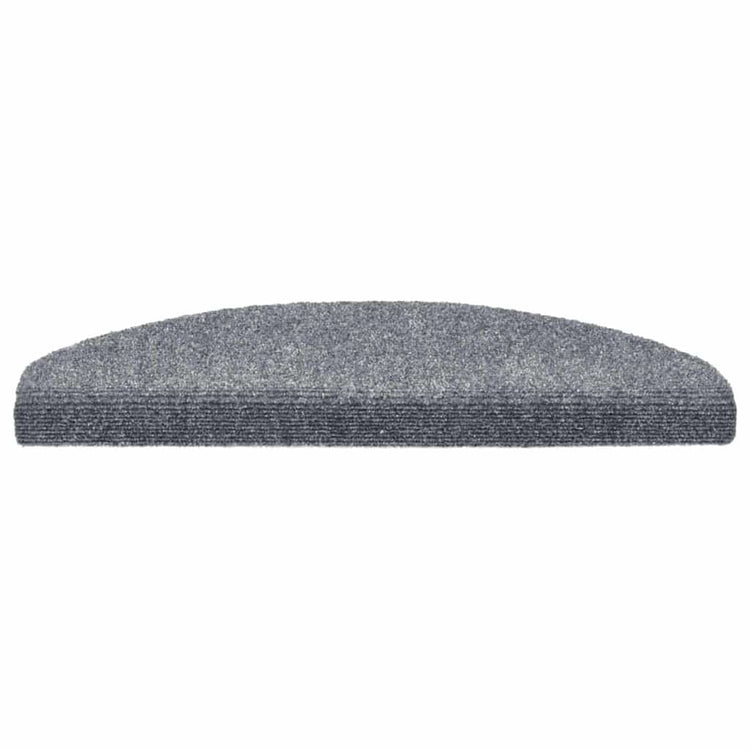 Vidaxl trapmatten zelfklevend 20 stuks 65x21x4 cm lichtgrijs halfrond groot