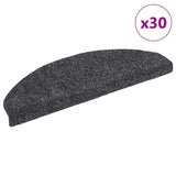 Vidaxl trapmatten zelfklevend 30 stuks 65x21x4 cm donkergrijs - afbeelding 1