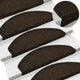 Vidaxl trapmatten zelfklevend 30 stuks 65x21x4 cm donkerbruin