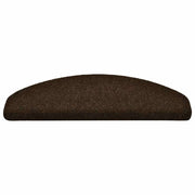 Vidaxl trapmatten zelfklevend 30 stuks 65x21x4 cm bruin halfrond groot - afbeelding 3