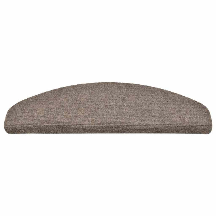 Vidaxl trapmatten zelfklevend 30 stuks 65x21x4 cm beige halfrond groot