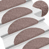 Vidaxl trapmatten zelfklevend 20 stuks 56x17x3 cm lichtbruin halfrond