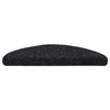 Vidaxl trapmatten zelfklevend 20 stuks 56x17x3 cm zwart halfrond