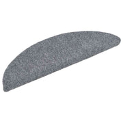 Vidaxl trapmatten zelfklevend 20 stuks 56x17x3 cm lichtgrijs halfrond - afbeelding 2