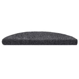 Vidaxl trapmatten zelfklevend 30 stuks 56x17x3 cm donkergrijs halfrond - afbeelding 3
