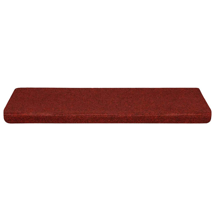 Vidaxl trapmatten zelfklevend 30 stuks 65x21x4 cm bordeaux rood