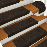 Vidaxl trapmatten zelfklevend 30 stuks 65x21x4 cm donkerbruin - afbeelding 1