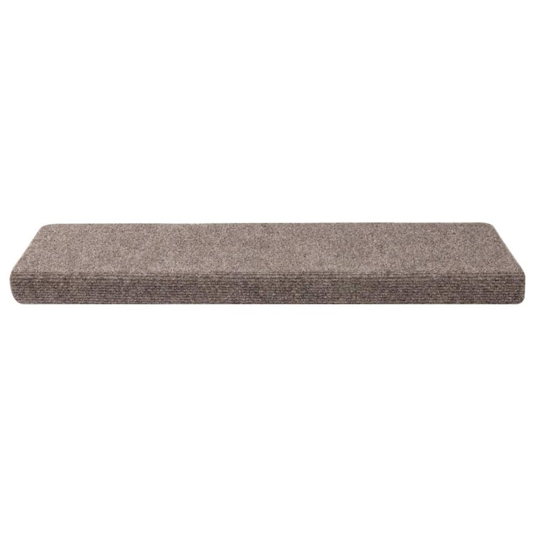 Vidaxl trapmatten zelfklevend 30 stuks 65x21x4 cm beige rechthoekige rand