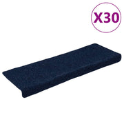 Vidaxl trapmatten zelfklevend 30 stuks 65x21x4 cm marineblauw - afbeelding 2