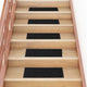 Vidaxl trapmatten zelfklevend 30 stuks 60x25 cm zwart rechthoekig