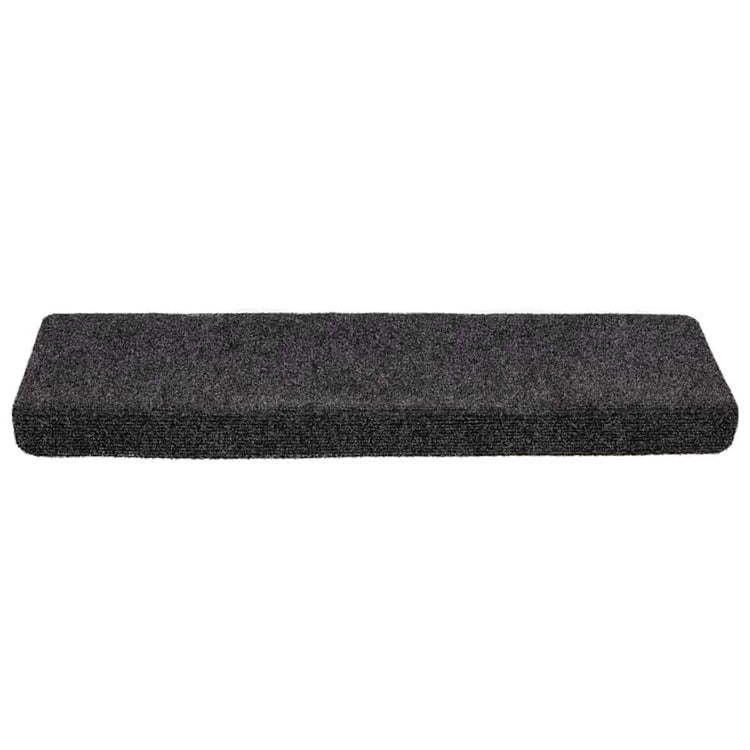 Vidaxl trapmatten zelfklevend 20 stuks 65x21x4 cm donkergrijs