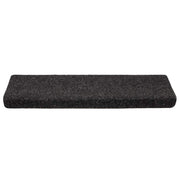 Vidaxl trapmatten zelfklevend 20 stuks 65x21x4 cm zwart rechthoekige rand - afbeelding 3