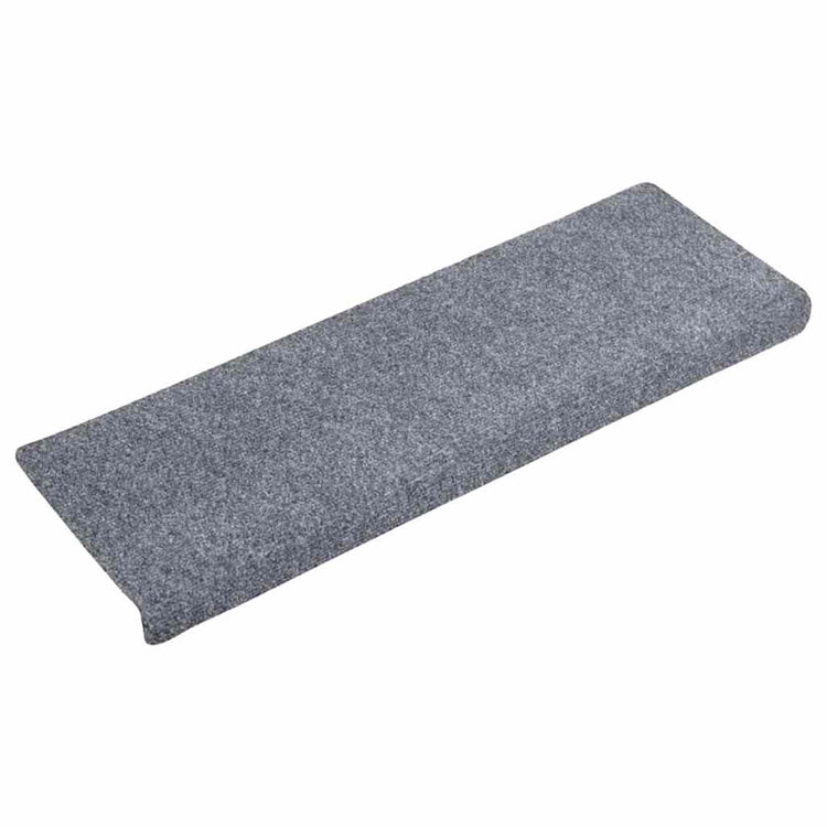 Vidaxl trapmatten zelfklevend 20 stuks 65x21x4 cm lichtgrijs