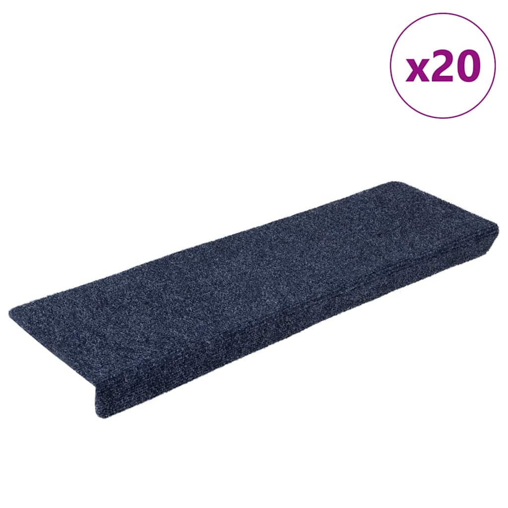 Vidaxl trapmatten zelfklevend 20 stuks 65x21x4 cm antraciet