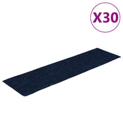 Vidaxl trapmatten zelfklevend 30 stuks 76x20 cm rechthoekig marineblauw - afbeelding 2