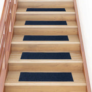 Vidaxl trapmatten zelfklevend 30 stuks 76x20 cm rechthoekig marineblauw - afbeelding 1